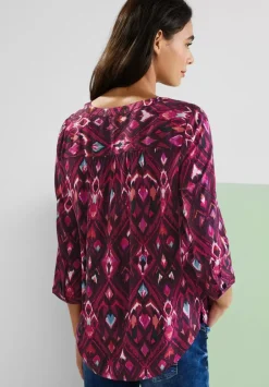 Ikat Bluse Mit 3/4 Armel