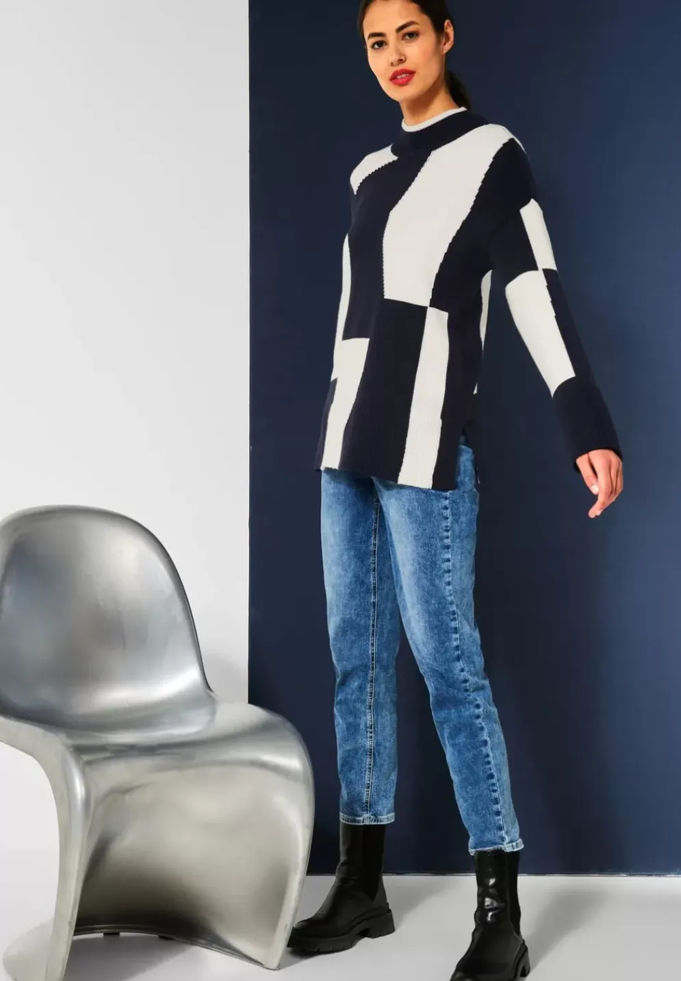 Intarsien Pullover