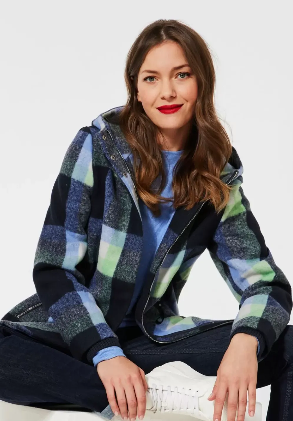 Jacke Mit Karodessin
