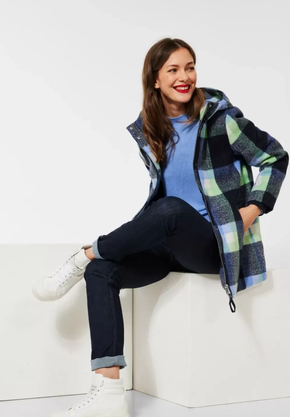 Jacke Mit Karodessin