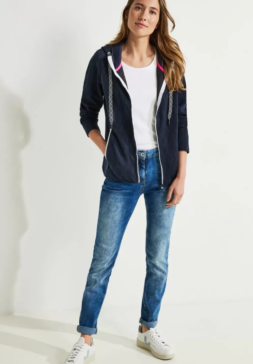 Jacquard Sweatjacke