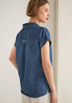 Jeansbluse In Blau