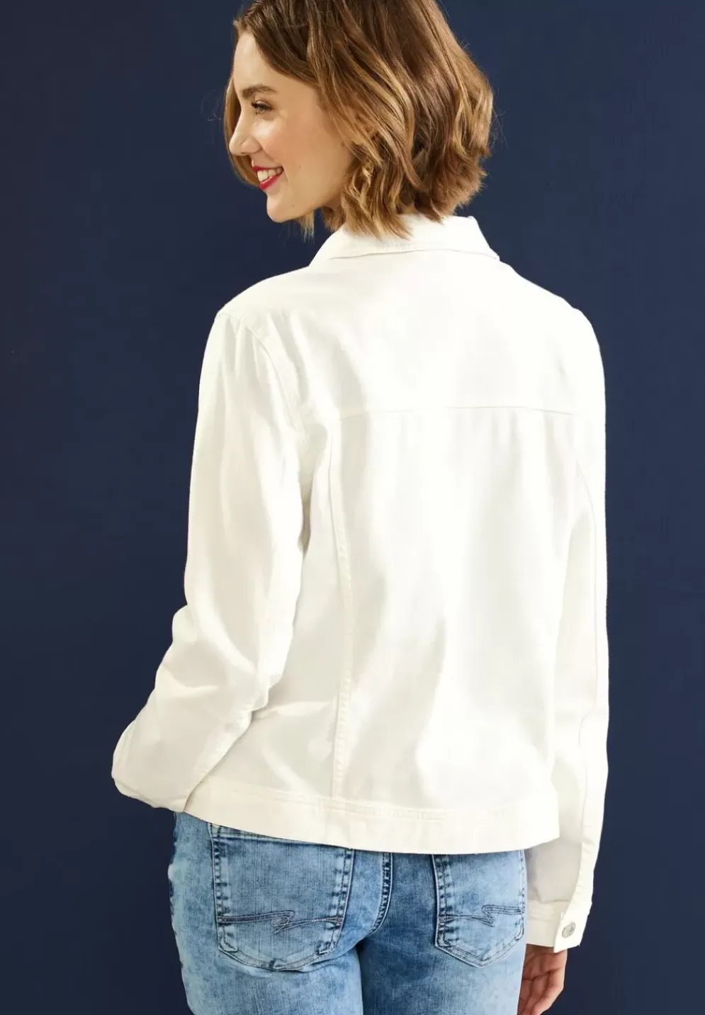Jeansjacke In Ecru