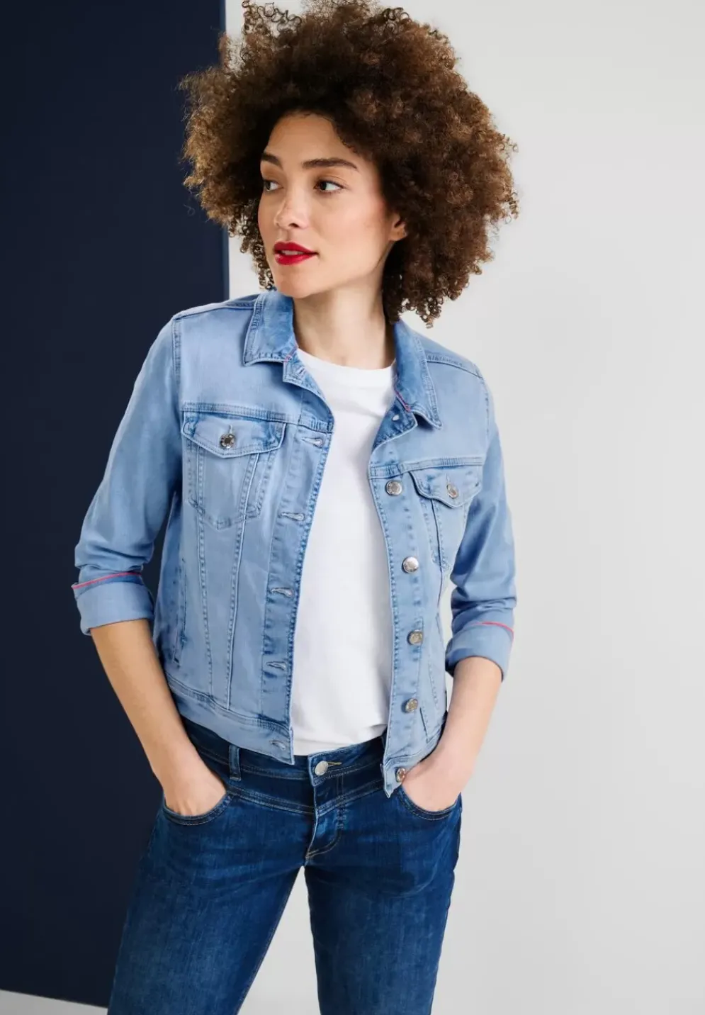 Jeansjacke In Hellblau