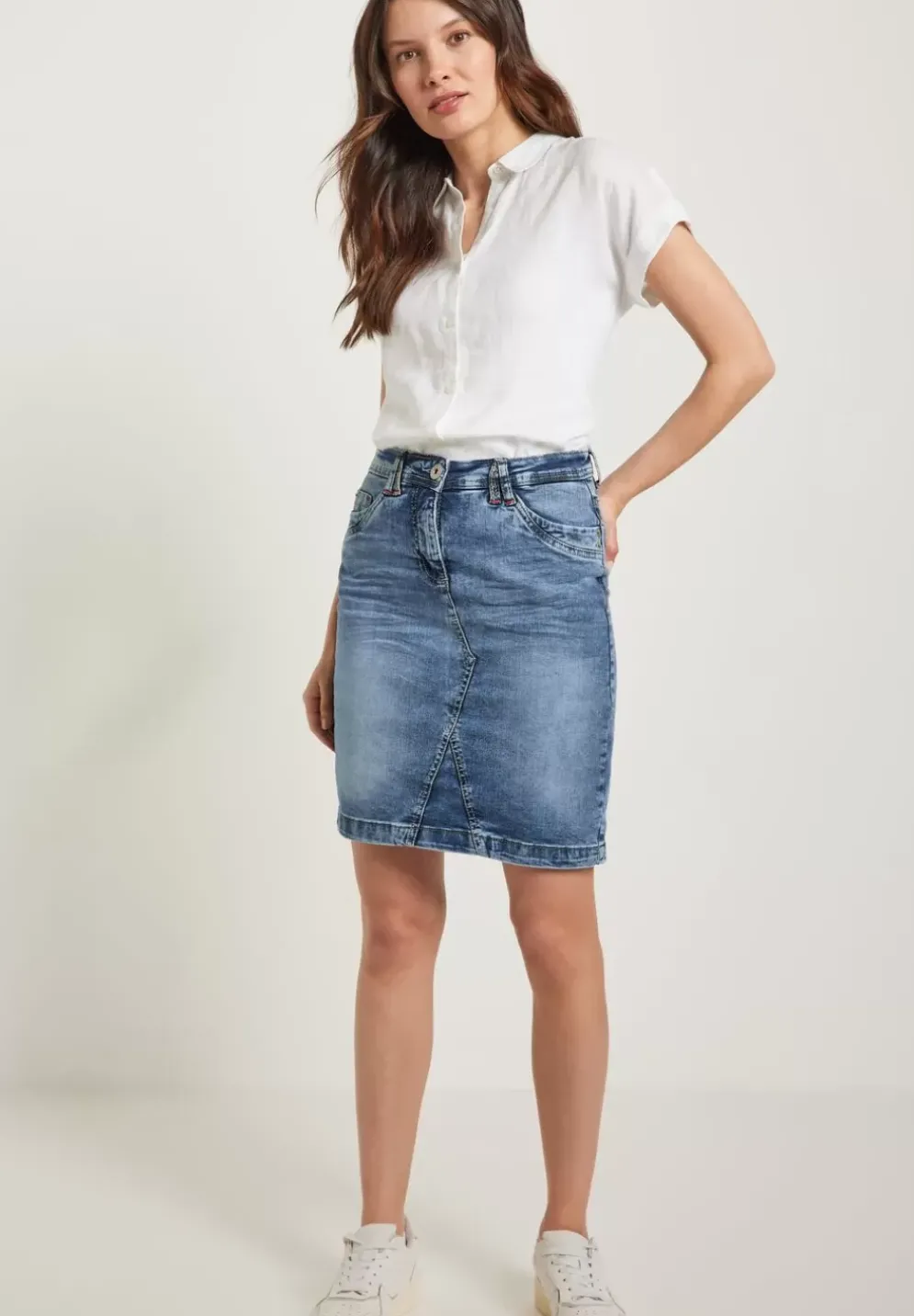 Jeansrock In Hellblau