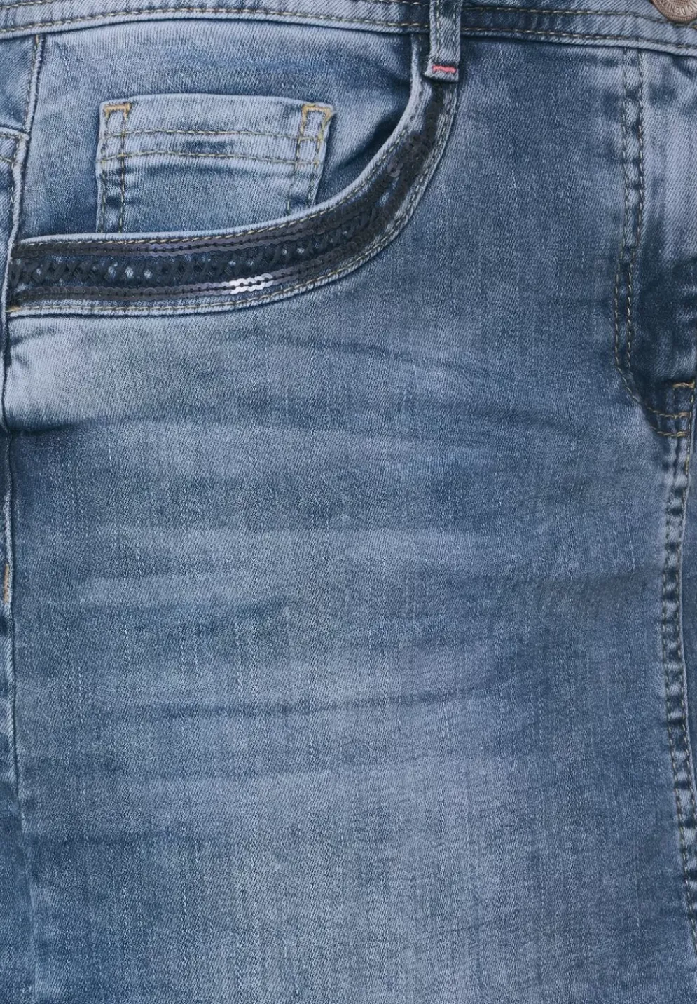 Jeansrock Mit Pailletten