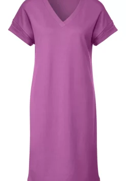 Jersey Kleid In Unifarbe