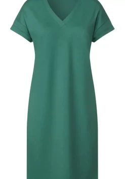 Jersey Kleid In Unifarbe