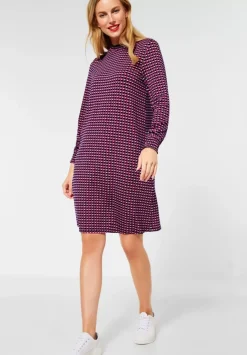Jersey Kleid Mit Muster