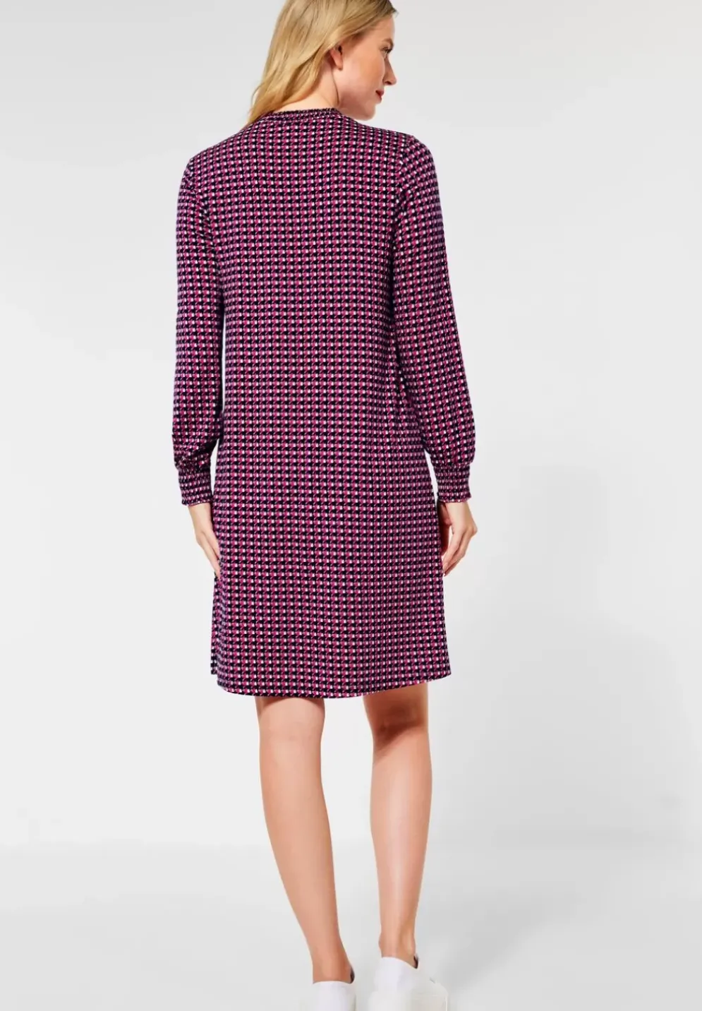 Jersey Kleid Mit Muster