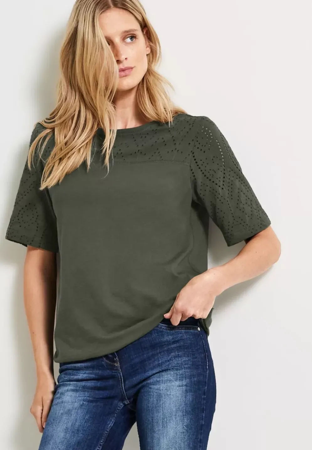 Jersey Materialmix Shirt