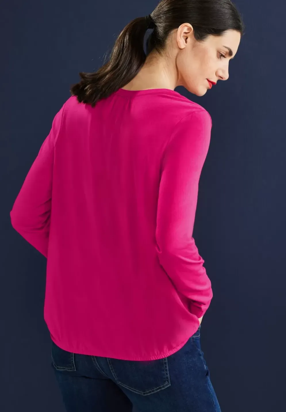 Jersey Shirt In Unifarbe