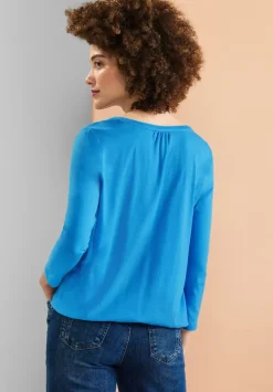 Jersey Shirt Mit 3/4 Armel