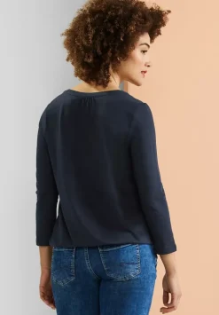 Jersey Shirt Mit 3/4 Armel