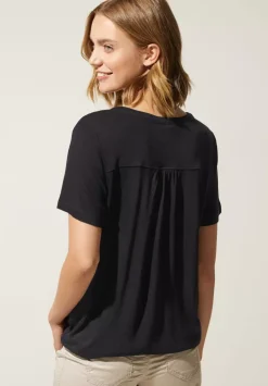 Jersey Shirt Mit Knopfleiste
