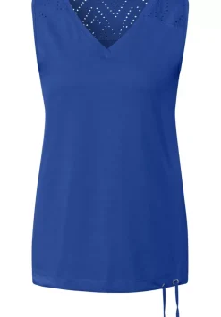 Jersey Spitzendetail Top