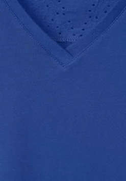 Jersey Spitzendetail Top