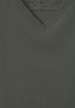 Jersey Spitzendetail Top