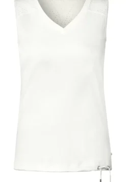 Jersey Spitzendetail Top