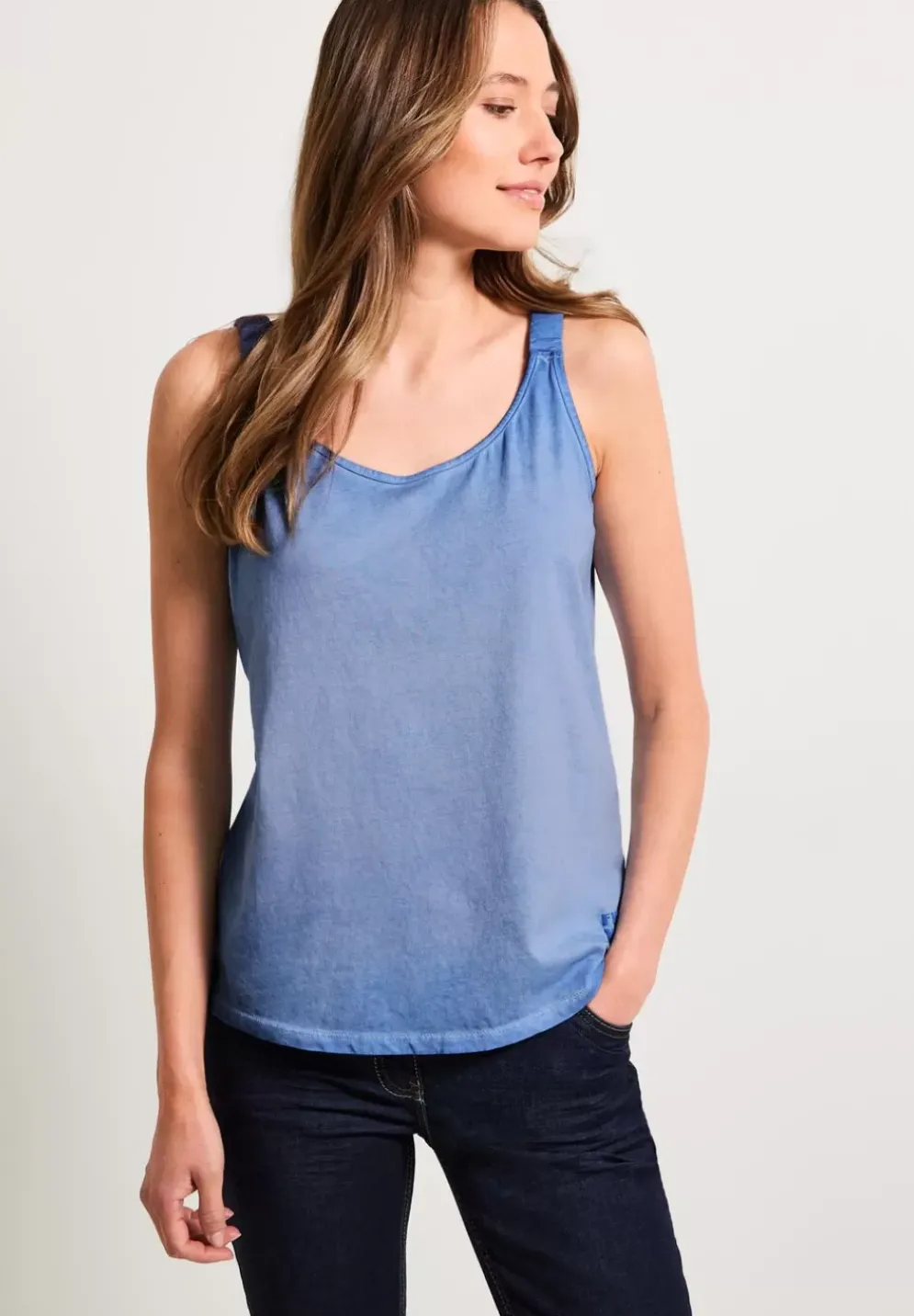 Jersey Top In Unifarbe