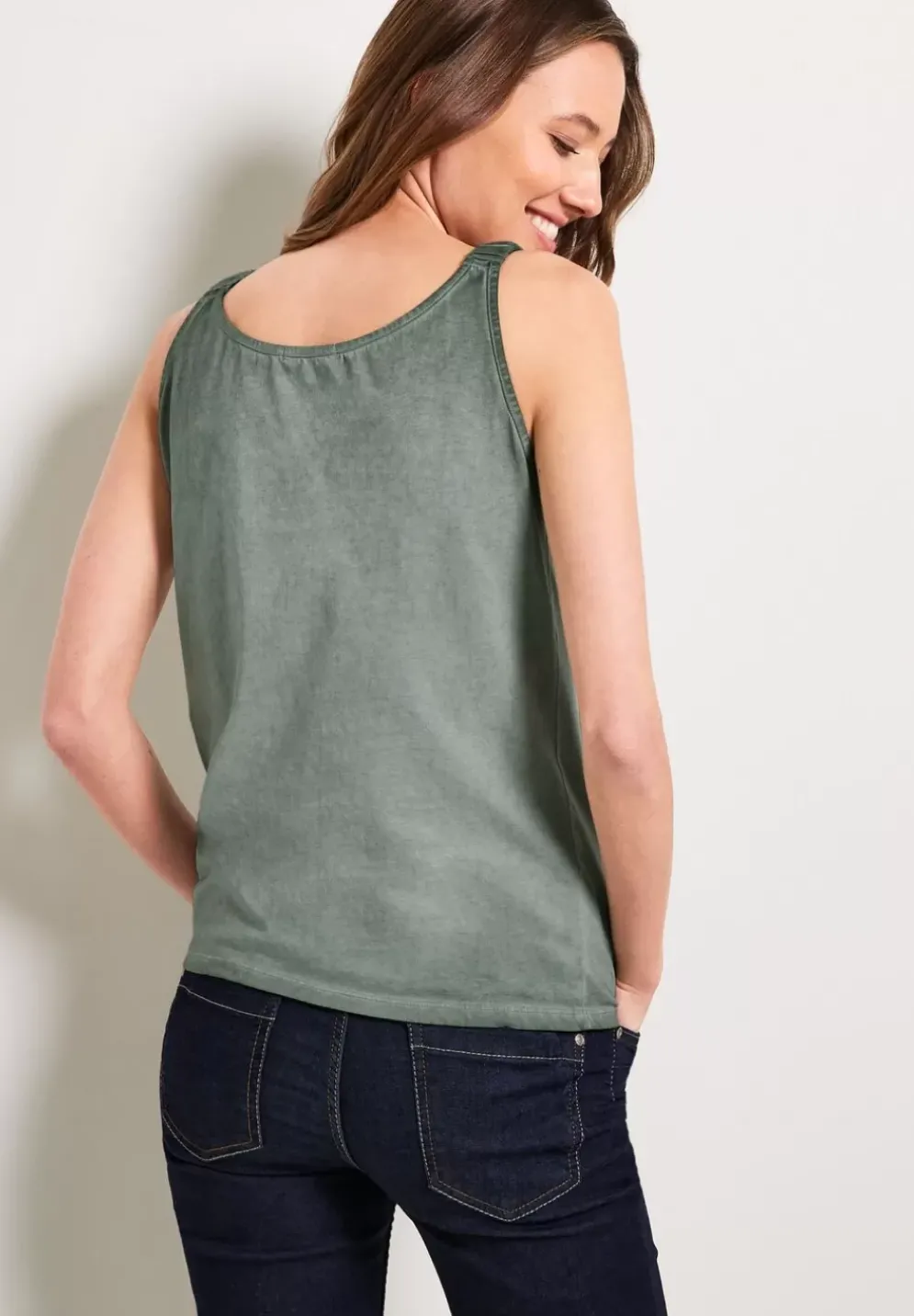 Jersey Top In Unifarbe