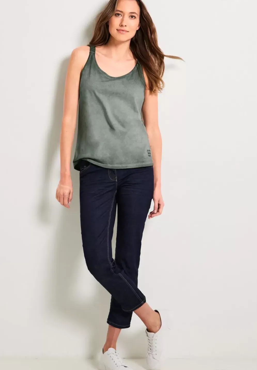 Jersey Top In Unifarbe