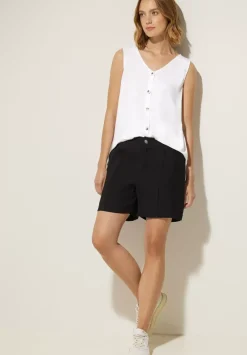 Jersey Top Mit Knopfleiste