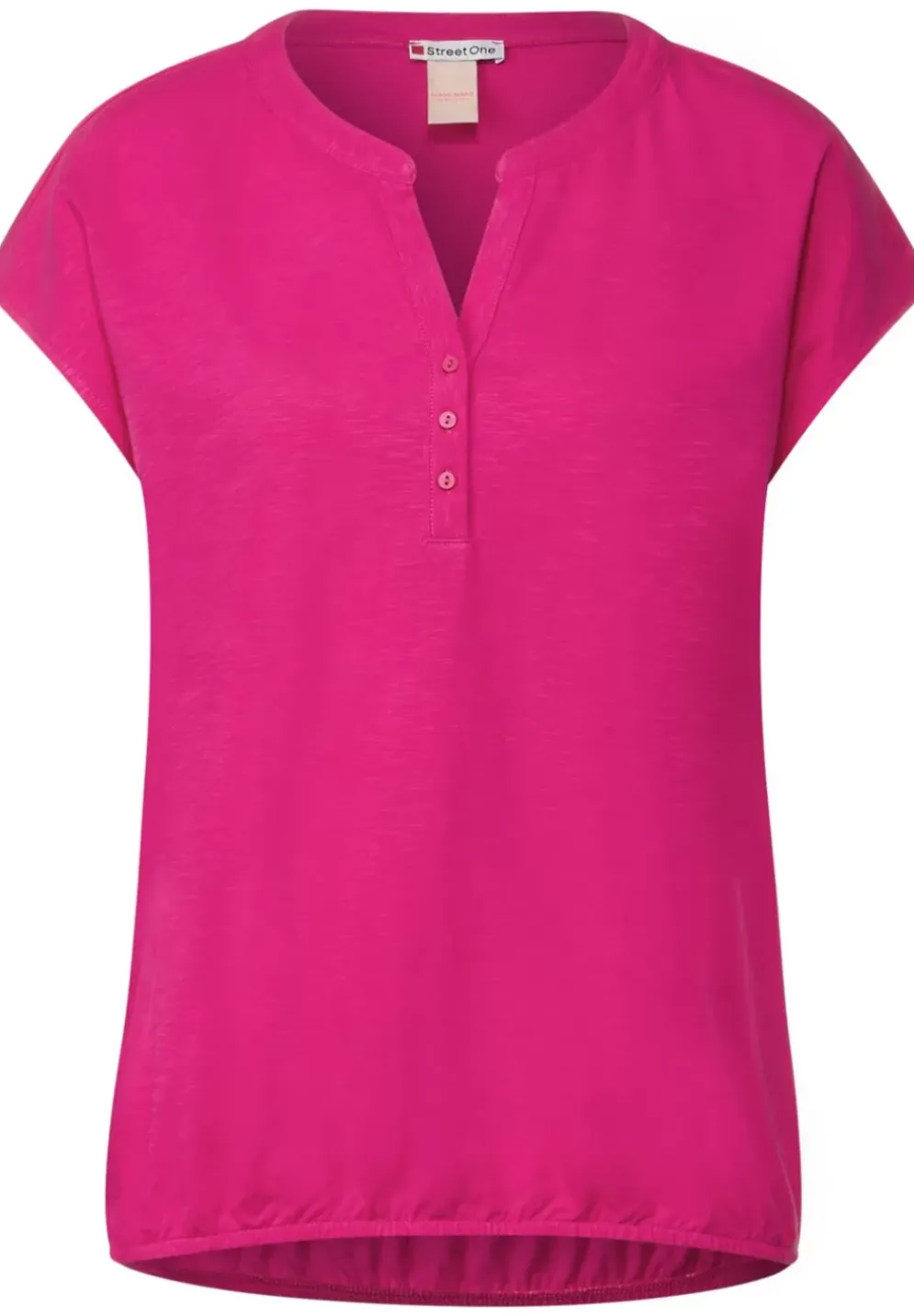 Jersey T-Shirt In Unifarbe