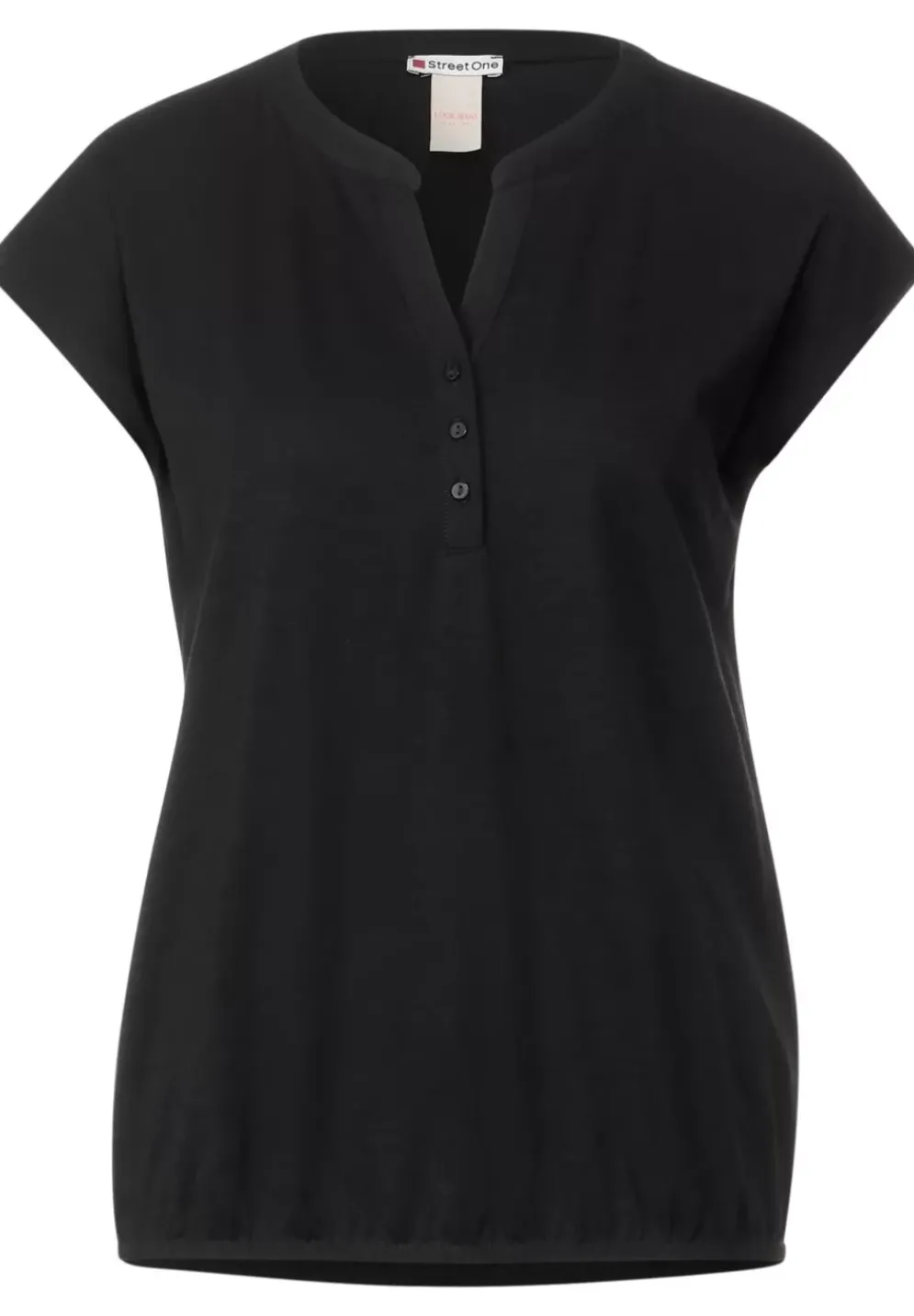 Jersey T-Shirt In Unifarbe
