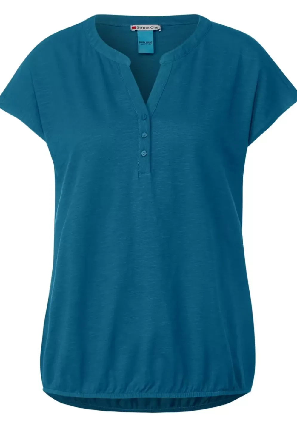 Jersey T-Shirt In Unifarbe