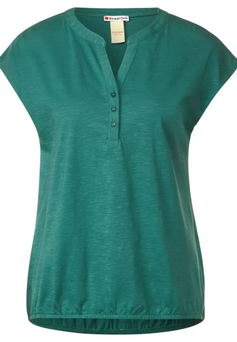 Jersey T-Shirt In Unifarbe