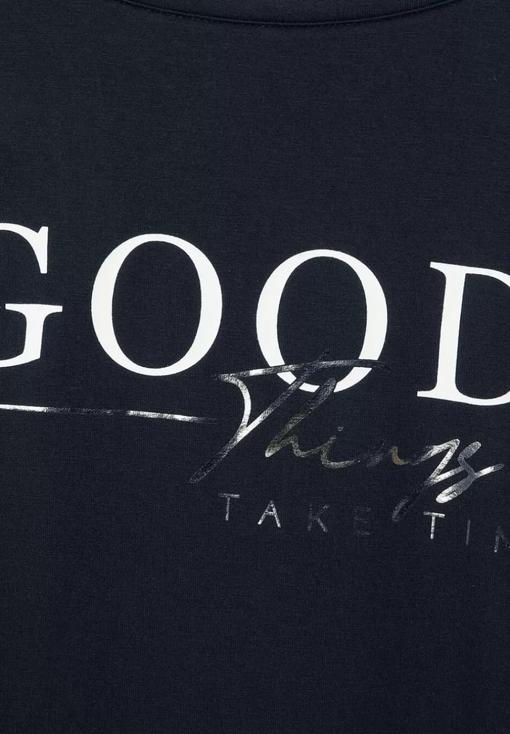 Jersey T-Shirt Mit Wording