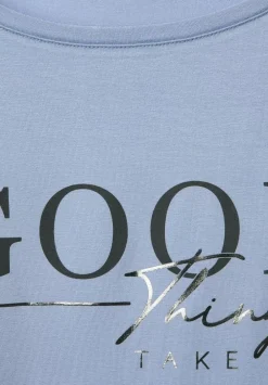 Jersey T-Shirt Mit Wording