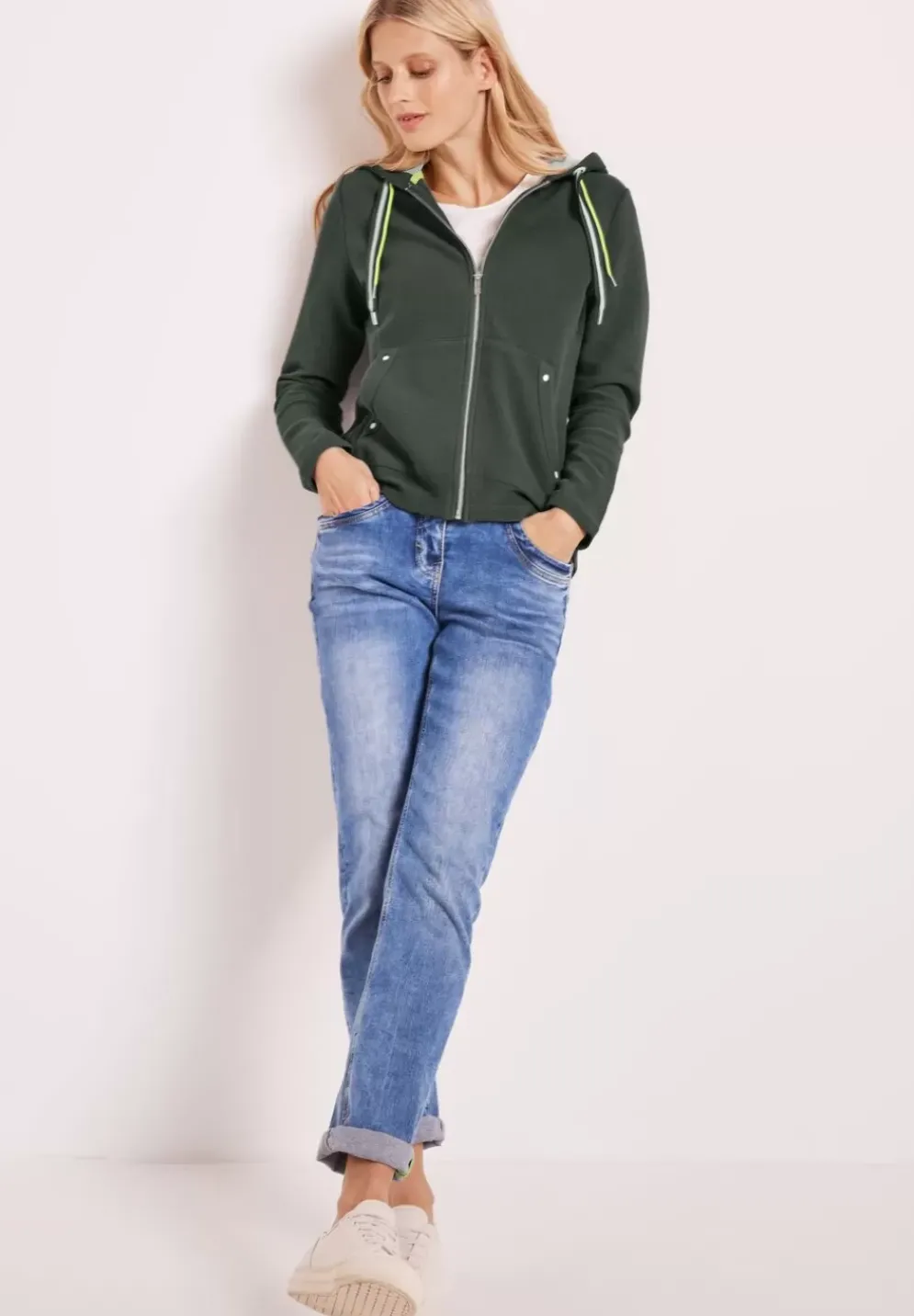 Kapuzen Shirtjacke