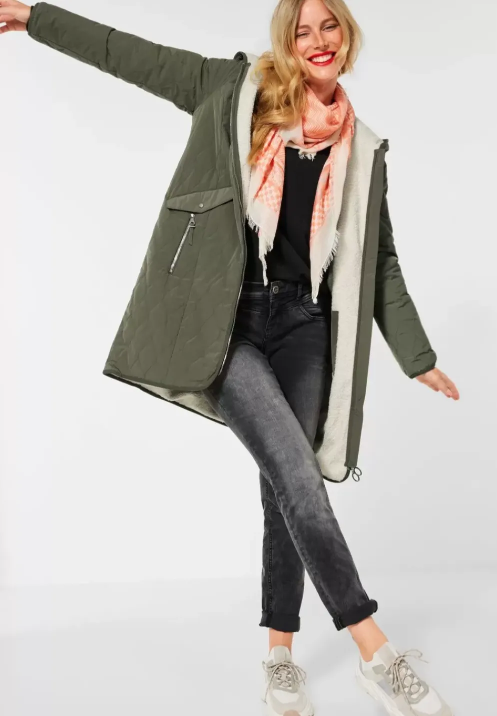 Kapuzenjacke Mit Teddyfutter