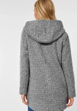 Kapuzenmantel In Curly Wool