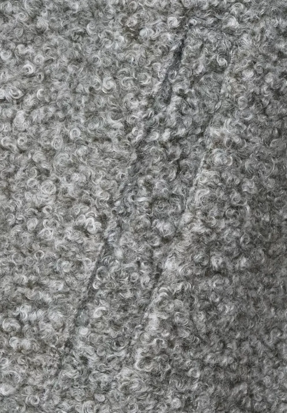 Kapuzenmantel In Curly Wool