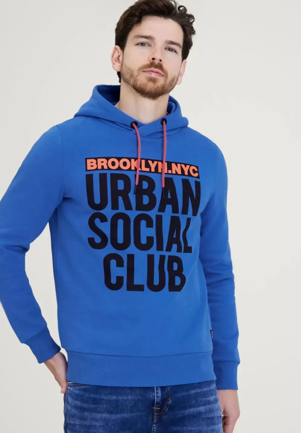 Kapuzensweatshirt Mit Print