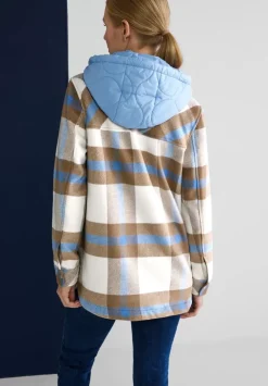 Karierte Overshirtjacke