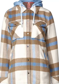 Karierte Overshirtjacke