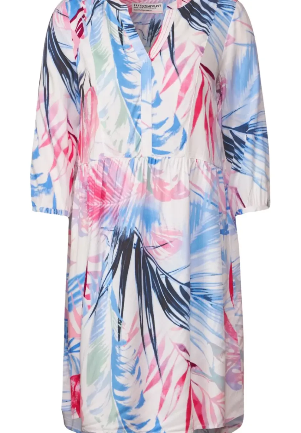 Kleid Mit Blatterprint