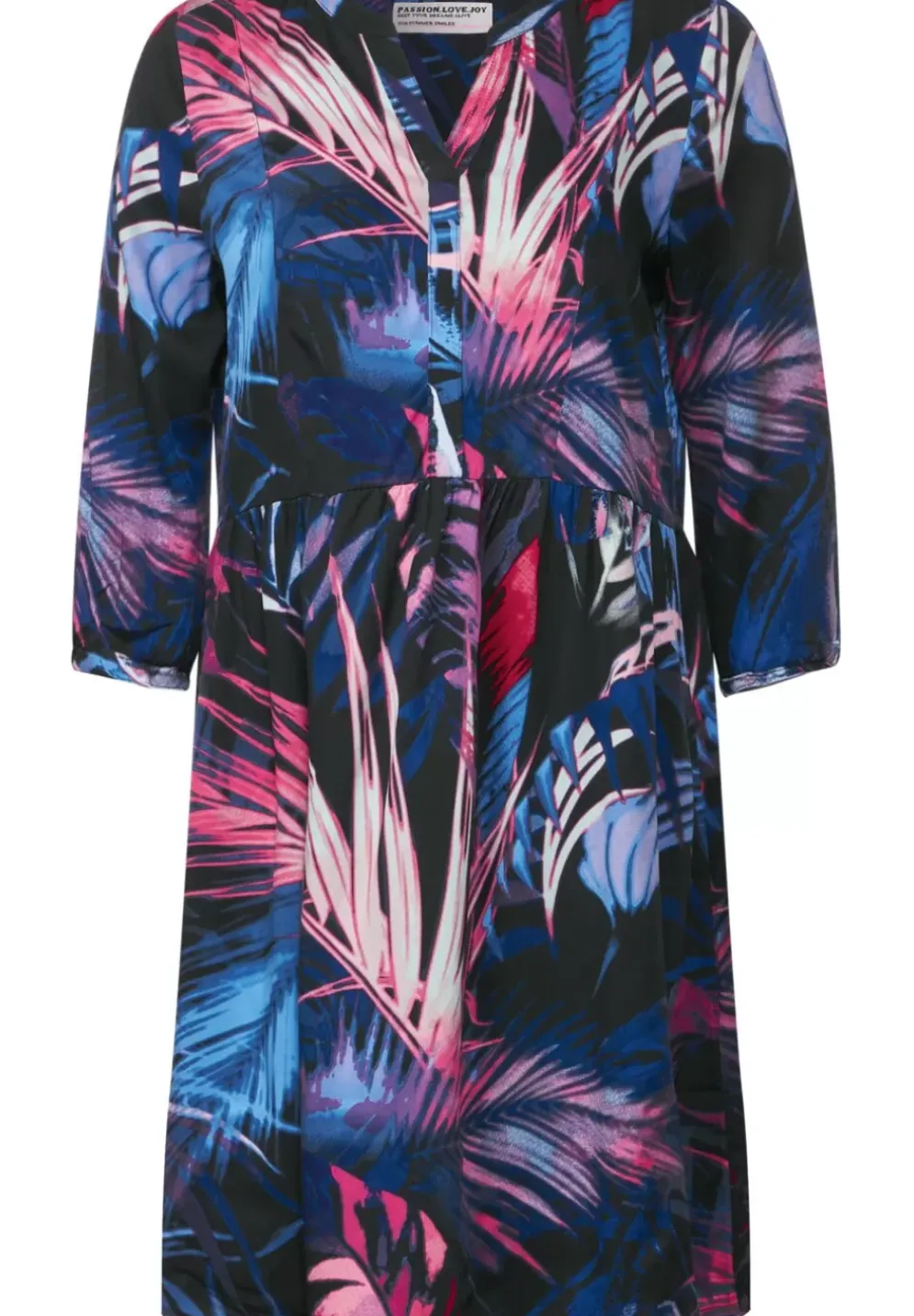 Kleid Mit Blatterprint