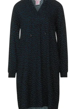 Kleid Mit Zick Zack Muster