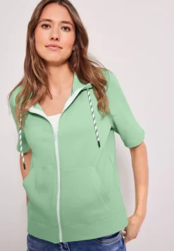 Kurzarm Sweatjacke