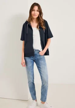 Kurzarm Sweatjacke