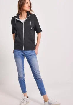 Kurzarm Sweatjacke