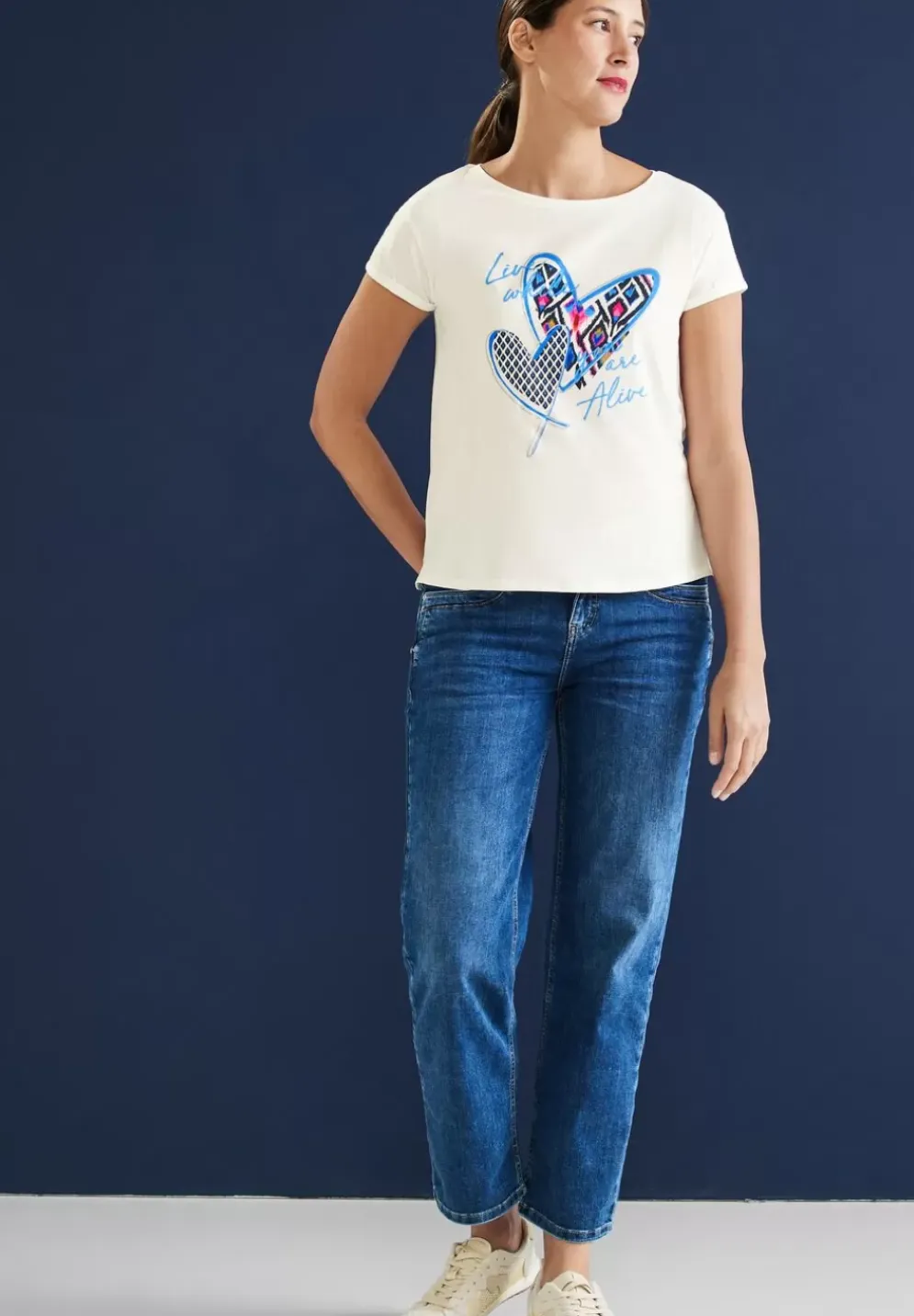 Kurzarm T-Shirt Mit Print