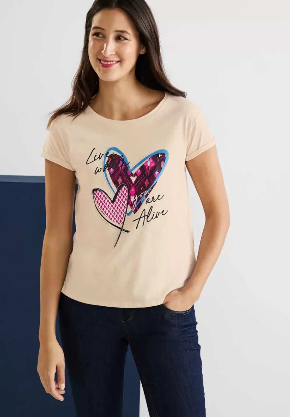 Kurzarm T-Shirt Mit Print