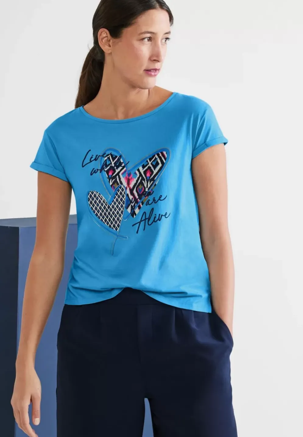 Kurzarm T-Shirt Mit Print