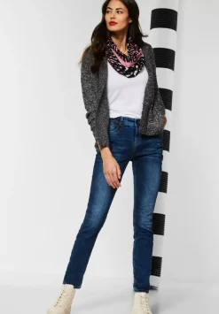Kurze Boucle Strickjacke